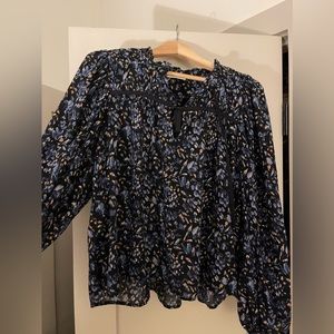 Ulla Johnson Navy patterned shirt